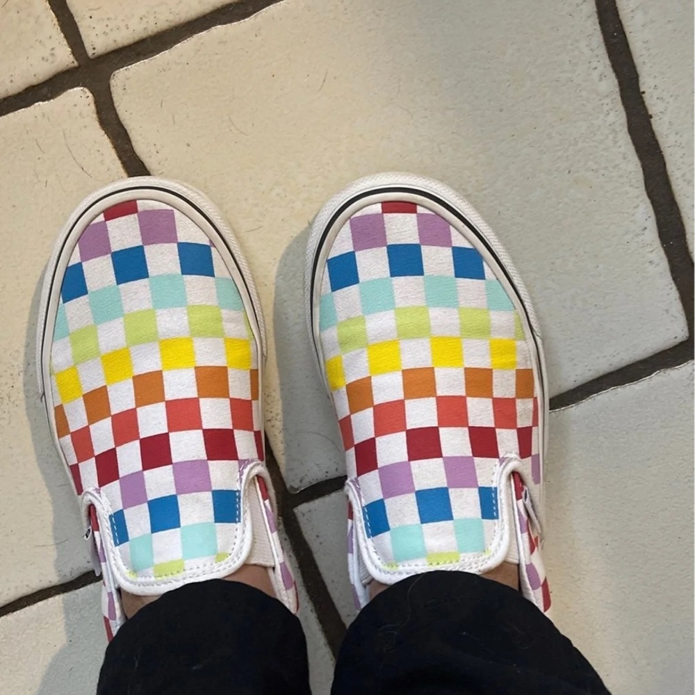 Color slip on vans